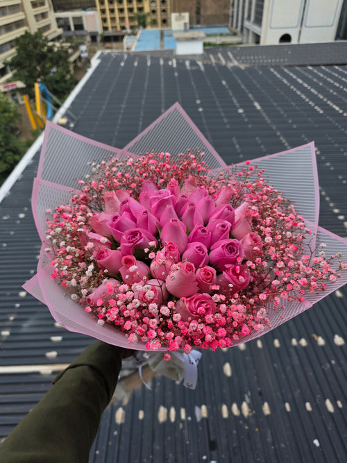 PINK ROSES BOUQUET
