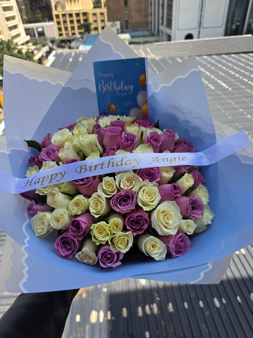 80 ROSES & RIBBON